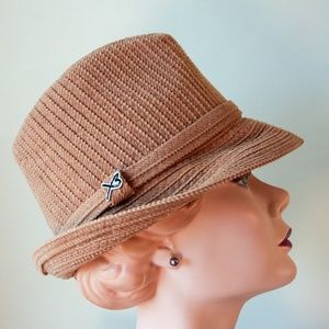 BETMAR NEW YORK wide wale corduroy fedora hat 22.5-23" circumference